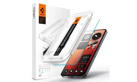 SPIGEN EZ FIT HD képernyővédő üveg (2.5D, ultravékony, 0.2mm, 9H + segédkeret) ÁTLÁTSZÓ - Nothing Phone 3a/ 3a Pro (AGL09429)