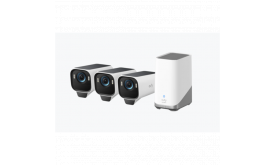 ANKER EUFYCAM S3 Pro Biztonsági Kamera Rendszer (3+1) 4K UHD, Beépített Napelem, BionicMind, kültéri - T88933W1