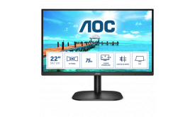 AOC 21.5" FullHD VA monitor (22B2H/EU) fekete