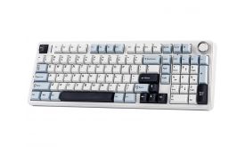 AULA F99 PRO Vezeték Nélküli Mechanikus Gamer Billentyűzet (AU-F99S-2) fehér-kék