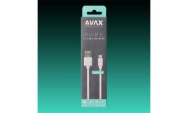 AVAX Töltőkábel, USB-A - Lightning, 2,1A, 2 méter, fehér (AVAX_CB124W)