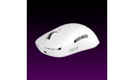 AVAX Vezeték Nélküli Egér - LW03 PRO PAW3395 Tri-mode 8k lightweight Gamer, fehér