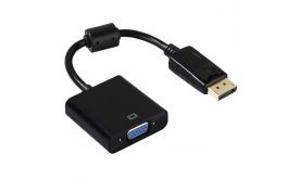 BLACKBIRD Átalakító Kábeles Displayport 1.2 male to VGA female, fekete (BH1306)