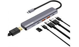 CANYON DS-17 6in1 4k USB-C HUB (CNS-TDS17) szürke