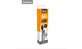 COLORWAY Kábel USB - Lightning, 1 m,fekete (CW-CBUL004-BK)