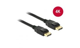 DeLock Displayport 1.2 male/male 4K 3m összekötő kábel (83807)