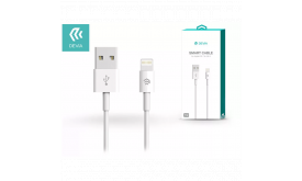 DEVIA APPLE IPHONE LIGHTNING USB TÖLTŐ- ÉS ADATKÁBEL 1 M-ES VEZETÉKKEL - SMART CABLE LIGHTNING - WHITE (ST986650)
