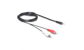 Delock kábel, audio DC jack 3.5 mm apa > 2 x RCA apa, 5 m (84212)