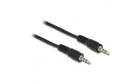 DELOCK Audio DC jack 3.5mm male/male összekötő kábel, 2.5m (84001)