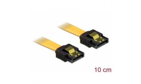 DELOCK kábel SATA 3 Gb/s egyenes 10cm sárga (82464)
