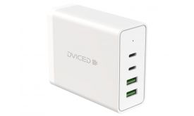 Dviced Desktop charger 100W GaN 2 USB-A, 2 USB-C EU, White (DV211001)