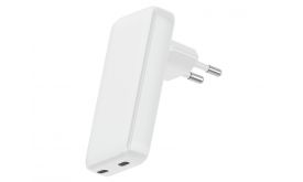 Dviced Slim Wall charger 45W GaN 2 USB-C EU, White (DV221001)
