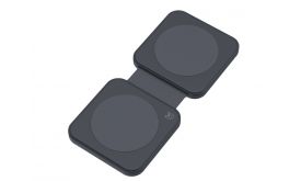 Dviced 2-in-1 foldable magnetic wireless charger, Black (DV230008)