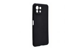 NILLKIN SUPER FROSTED műanyag telefonvédő (gumírozott, érdes felület + asztali tartó) FEKETE - [Xiaomi 11Lite 5G NE] (GP-108356)