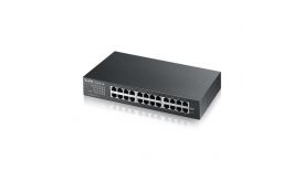 ZYXEL Switch 24x1000Mbps Fémházas Rackes Unmanaged DIP Selector, GS1100-24ES-EU0101F