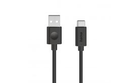 HAMA 86447, ADATKÁBEL USB 2.0 USB-A/TYPE-C  (60W) 1,2M, FEKETE