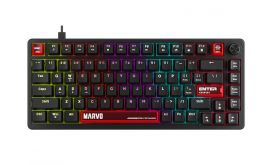 MARVO Arma 82 vezetékes gaming billentyűzet - Fekete - US /TNT Peach linear/ (KG936)