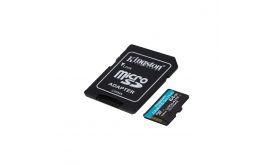 KINGSTON Memóriakártya MicroSDXC 64GB Canvas Go Plus Gen4 200R A2 U3 V30 + Adapter (SDCG4/64GB)
