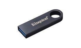 KINGSTON Pendrive 64GB, DT SE9 G3 220MB/s fém USB 3.2 Gen 1 Dark Nickel (KE-U2X64-1AC)