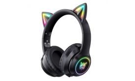 Onikuma B90 vezeték nélküli Gaming headset - fekete - cicafüles
