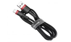 Baseus Cafule USB for iPhone 2m gyorstöltő adatkábel (CALKLF-C19) piros/fekete