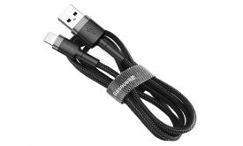 Baseus Cafule USB for iPhone 1m gyorstöltő adatkábel (CALKLF-BG1) szürke/fekete