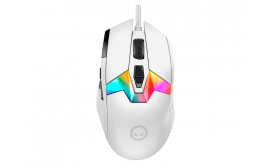 Lorgar MSP80 8000 Hz 9 gombos vezetékes egér, fehér (LRG-MSP80-WH)