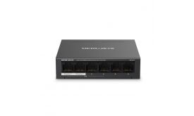 MERCUSYS Switch 6x100Mbps(4xPOE+), Fémházas Asztali, MS106LP
