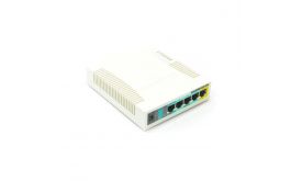 MIKROTIK Router - RB951UI-2ND - 5x100MbitLAN, 1USB, 2,4GHz, PoE-out, RouterOS L4, (hAP)