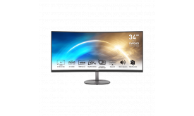 MSI Monitor Business PRO MP341CQ E12 Ívelt 34" QHD 3440x1440 120Hz (9S6-3PB2CT-047) Black