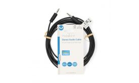 Nedis CAGL22000BK30 sztereo audio kábel, 3,5 mm jack dugó - 3,5 mm jack dugó, 3m