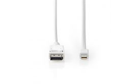 Nedis DisplayPort 1.4 kábel, displayport dugó - mini display port dugó, 2m (CCGB37404WT20)