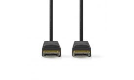 Nedis CCGL37014BK30 Displayport 1.4 kábel, 8K@60Hz, aranyozott csatlakozók, 3m