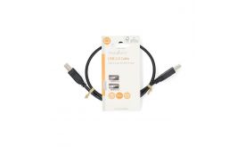 Nedis USB2.0, USB A - B kábel, 480Mbs, 10W, hossz 0,5m (CCGL60100BK05)