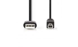 Nedis CCGL60101BK30 USB2.0, USB A - B kábel, 480Mbs, hossz 3m