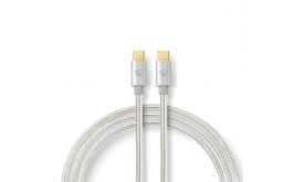 Nedis CCTB64700AL10 USB 3.2 Gen 1, USB-C dugó - USB C (USBC) dugó kábel, 60W, 4K@60Hz, 1m