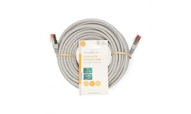 Nedis Cat6 patch kábel, szürke, aranyozott érintkezők, 10m (CCGL85220GY100)