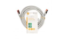 Nedis Cat6 patch kábel, szürke, aranyozott érintkezők, 10/100/1000 Mbit/s, hossz 3m, CCGL85220GY30