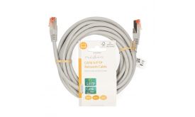 Nedis Cat6 patch kábel, szürke, aranyozott érintkezők, 10/100/1000 Mbit/s, hossz 5m, CCGL85220GY50