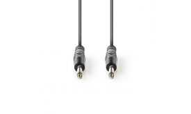Nedis félprofi audió kábel COTH23000GY30, 2 x 6,35mm monó jack dugó, hossz 3m, rugalmas