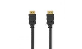 Nedis ultra HD HDMI kábel CVGL34060BK15, HDMI dugó - dugó, 4K@60Hz, ARC, 18 Gbps, aranyozott csatlakozók, hossz 1.5m