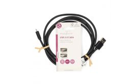Nedis USB 2.0 kábel, USB-A dugó - USB Micro-B dugó, 2m (CCGL60500BK20)