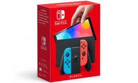 Nintendo Switch Konzol OLED Modell Neon Red & Blue Set (NSH007)