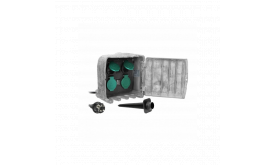 ORNO Kerti aljzat, 4 aljzat 2P+E, gumikábel H07RN-F 3x1,5mm2, 3m, 2 üzemmód, STONE, 230V, 16A, IP44 (OR-AE-13185(GS))