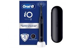 Oral-B iO2 Series elektromos fogkefe + utazótok (10PO010451) Night black / fekete