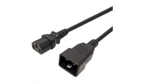 PREMIUMCORD Tápkábel C13 - C20 1m, fekete (KPSB1)