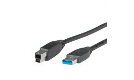 ROLINE kábel USB 3.0 A-B Összekötő 1.8m (11.02.8870)