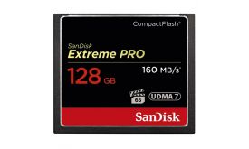 SANDISK Memóriakártya 123845, CF EXTREME PRO KÁRTYA 128GB, 160MB/S