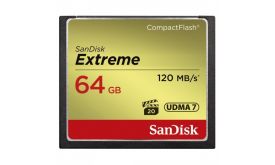 SANDISK Memóriakártya CF EXTREME 64GB, 120MB/S