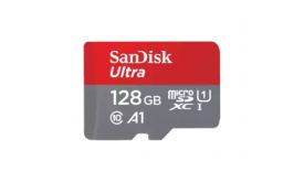 SANDISK ULTRA MICROSDXC 128GB + SD ADAPTER 140MB/S A1 CLASS 10 NS (SDSQUAB-128G-GN6MA)
